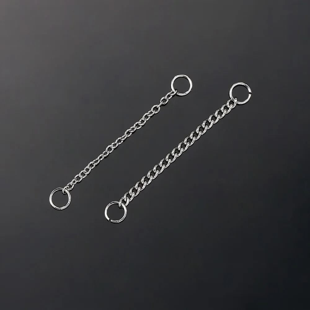 1PC Handgemachte Passende Quaste Lange Ketten Stecker Zubehör Für Ohrring Helix Lobe Daith Ohrringe für Frauen Schmuck CC162 – Detail 6