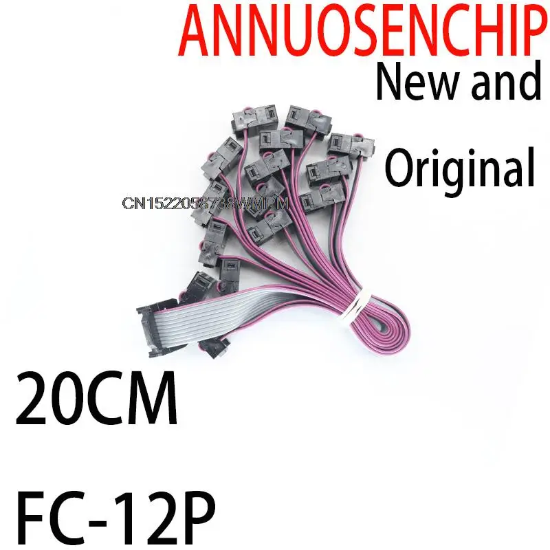 10 шт. новые и оригинальные USBISP JTAG AVR 12 штырьков 2,54 мм, высота кабеля детской длины около 20 см