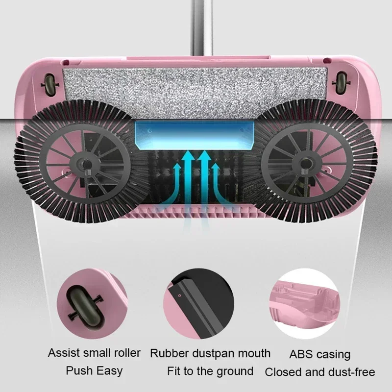 Combination Broom Mop Hand Push Type Scoop Household Broom Dustpan Set Floor Magic Home Cleaning Sweeper Gift
