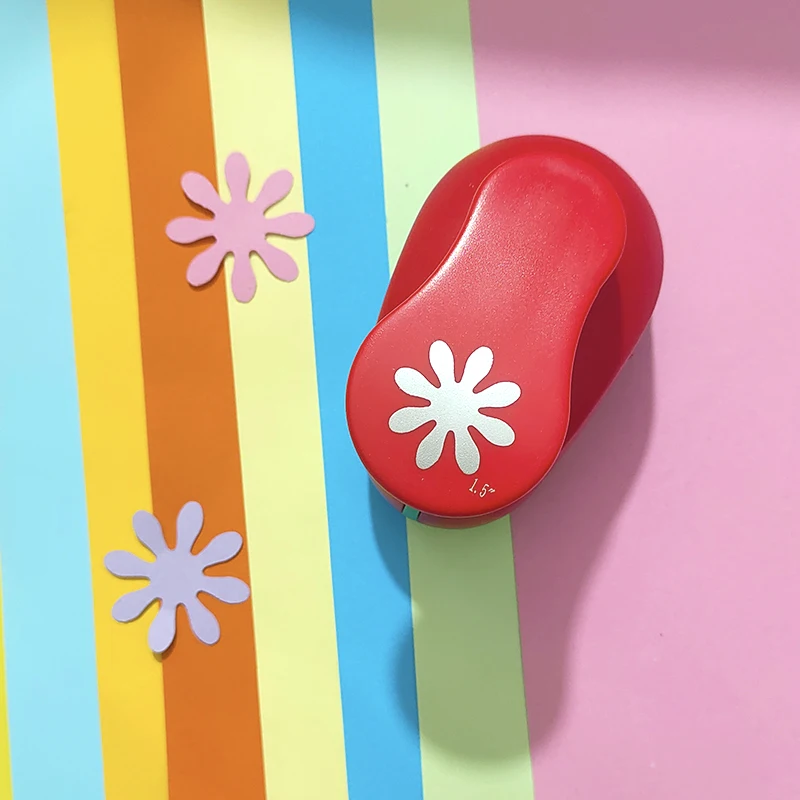 1.5인치(3.8cm) 종이 펀치 원형 하트 모양 인사 카드 스크랩북 수제 DIY 공예 홀 펀처 엠보싱 기계