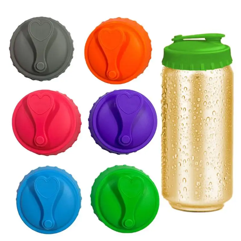 

Reusable Food Storage Cans Silicone Covers Can Lid Sealing Energy Drink Can Cover Leak proof Sealing Lid Can Savers For Golf