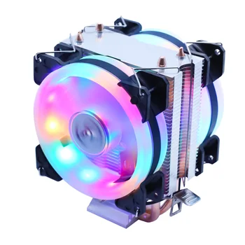 Ventilador de refrigeración eficiente para CPU, radiador silencioso de 3 pines para Intel LGA 1150, 1151, 1155, 1156, 775, AMD AM3, AM4 2