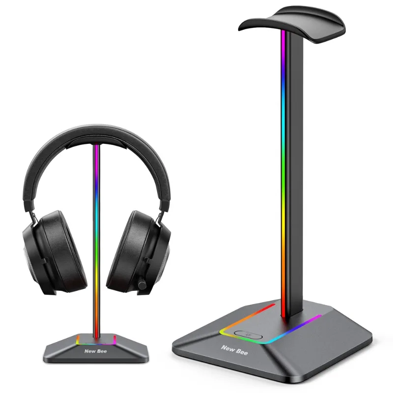 

New Design Z8 Rgb Metal Display Headset Bracket Aluminum Gaming Headphone Stand Headset Holder