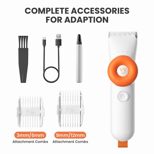 DOGCARE 애완견 미용 전기 이발기, 전문 무소음 이발기, USB 충전식 애완동물 미용 이발기 7