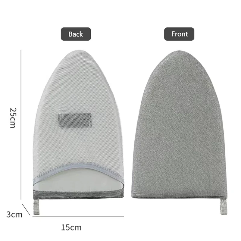Compact Fabric Handheld Ironing Tray with Insulated Ironing Glove