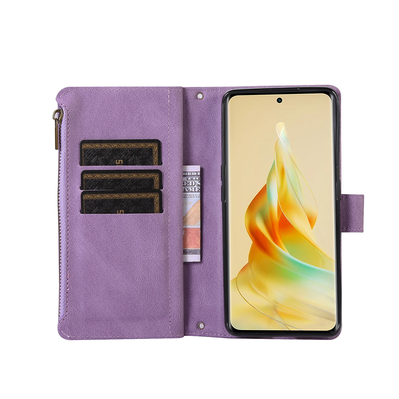 CADORABO Custodia In Design Flip Realizzato In Similpelle Testurizzata CUSTODIA Per P20 PRO / P20 PLUS, Lilla - Foto 10