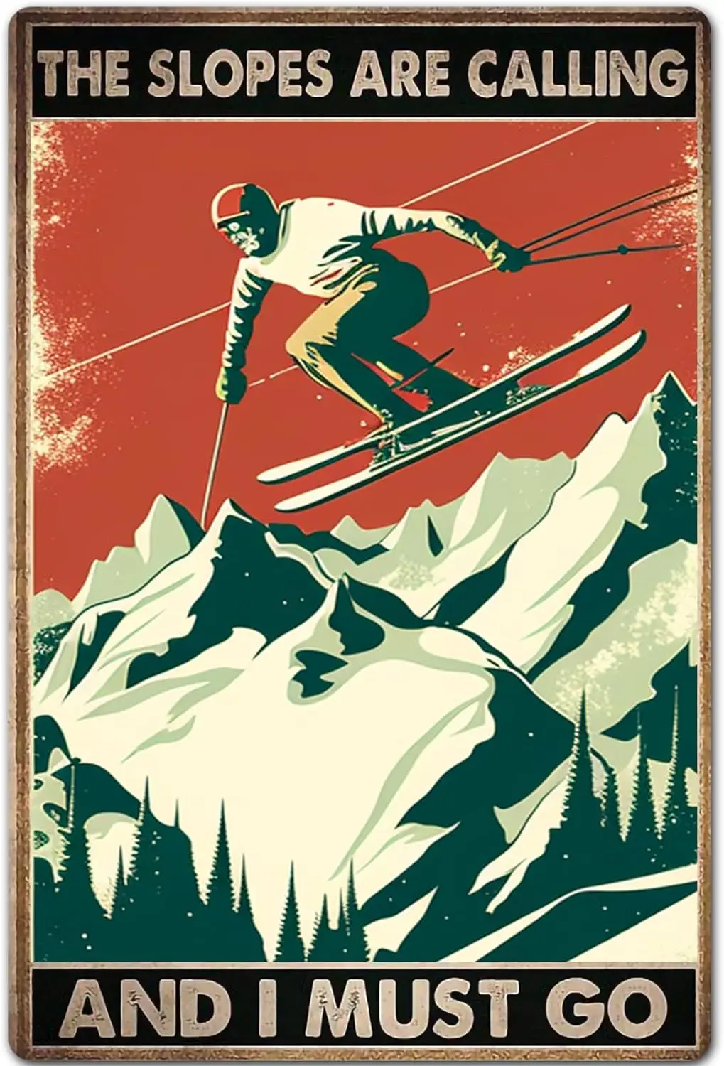 

Металлические горнолыжные знаки, оловянные знаки, горнолыжные склоны называются мне должен постер в ретро стиле, комната, спальня, общежитие, домашний декор 12x8 inc