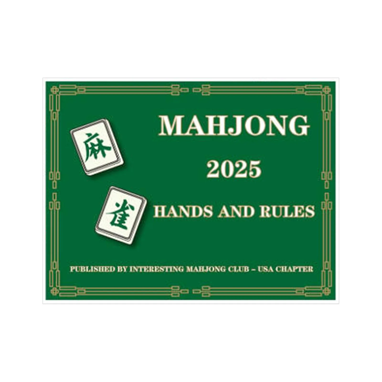 Mahjong Cards, 3 Colors Mahjong Cards, Official Standard Hands And Rules, Cards Large Print Scorecard, Game