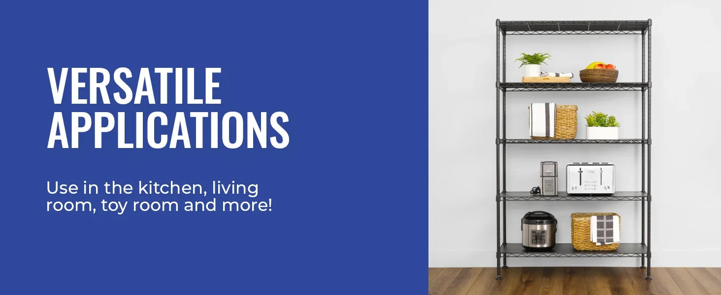 steel wire shelf storage unit metal shelving bins garage automotive liners adjustable rack shelves