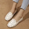 Women Flats Slip on Loafers Foldable Flats for Women Square Toe Single Shoes Hollow Out Fashion Party Casual Fashion Women Shoes 3