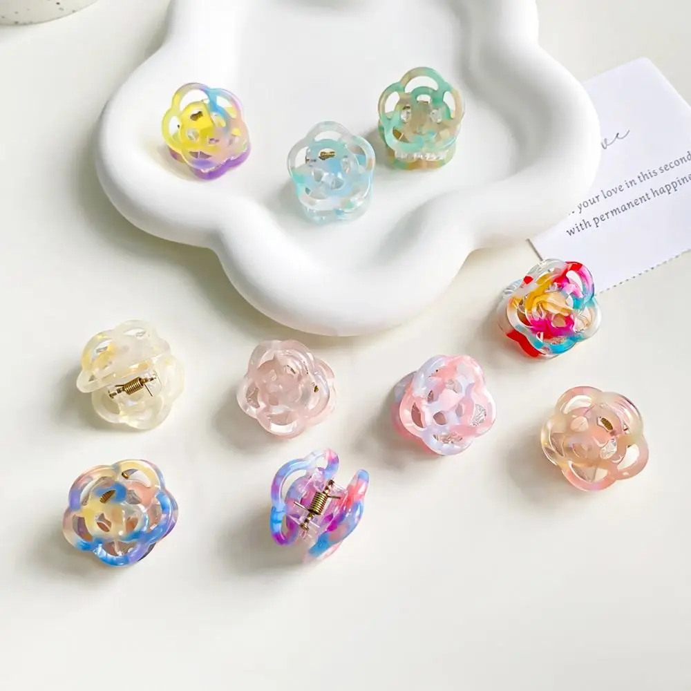 

Small Size Acetic Acid Hair Claw Hair Clip Korean Style Geometry Shark Clip Multicolor Hairpin Flower Hair Crab Clip