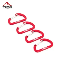 Durable Aluminium Alloy Cord Buckles for Outdoor Camping and Hiking Essentials (Red)