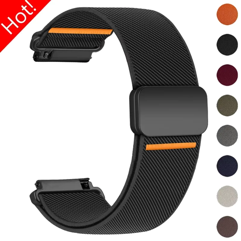 Nylon Magnetic Replacement Watch Band - 20mm/22mm Strap