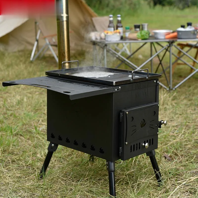 Outdoor Portable Wood Stove Wild Stainless Steel Self-driving Barbecue Stove  Rv Barbecue Home Barbecue Stove Charcoal Grill - Bbq Grills - AliExpress