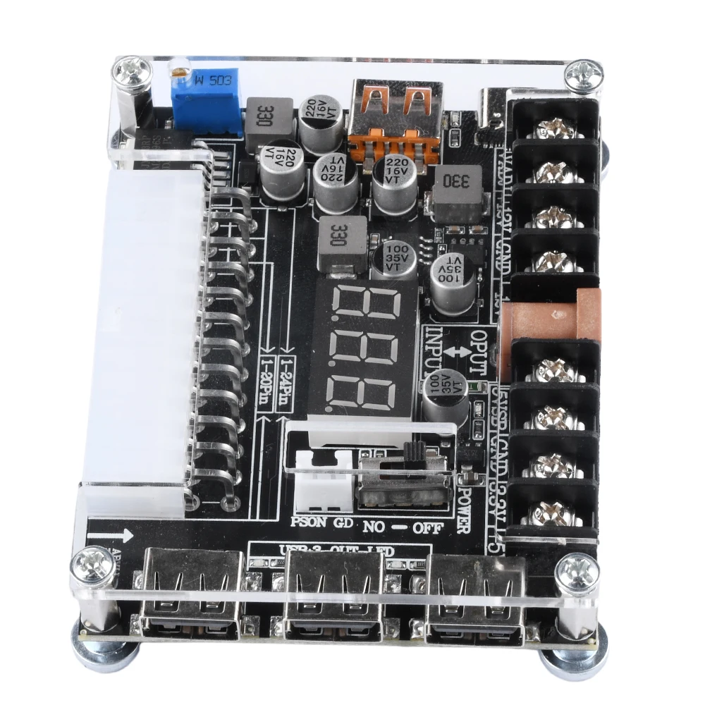 20/24 Pin Atx Power Adapter Board Power Modul Adapter Einstellbare Spannung DIY Elektronische Kit Unterstützung Für Pd2.0/Pd3.0 – Detail 4