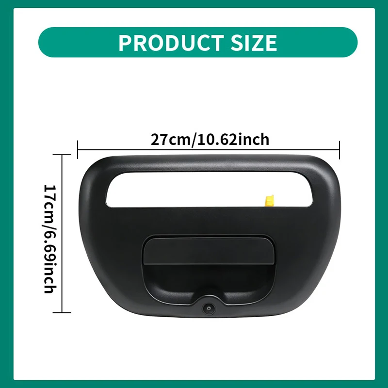 AHD 170 ° 픽업 테일게이트 핸들 카메라 블랙 미쓰비시-트리톤 L200 2005-2015 5716A031XA 자동차 후방 카메라
