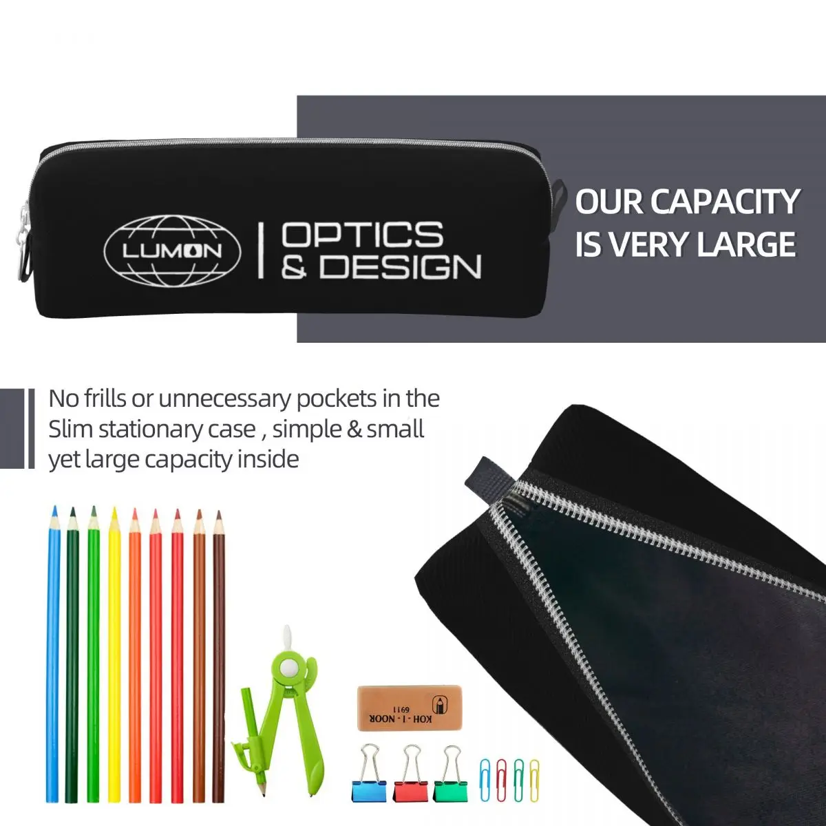 Lumon Industries Severance Pencil Case Cute Pen Box Bags Girl Boy Big Capacity Students School Gift Pencil Box
