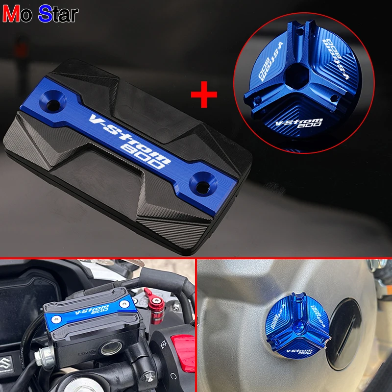 VSTROM800FrontBrakeClutchFluidReservoirTankCoverCapOilFiller