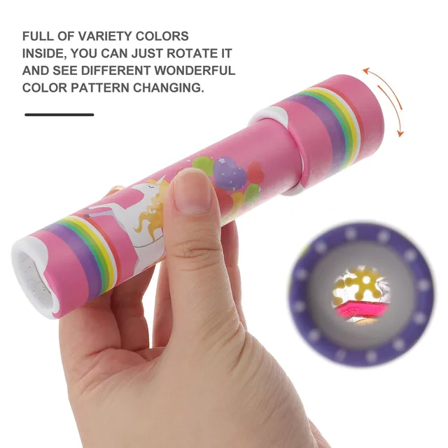 6pcs Interactive Logical Rotating Kaleidoscope Magic Classic Educational Toys Cartoon Imaginative Child Kaleidoscope Toys Random 2