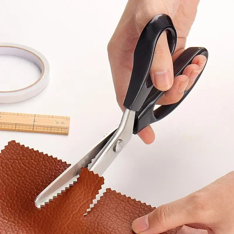 Stainless Steel Pinking Scissors Triangle Teeth Lace Cloth Crafts Dressmaking Zig Zag Cut Tailor's Scissors Sewing Shears sewing scissors tailor scissors sewing supplies craft scissors