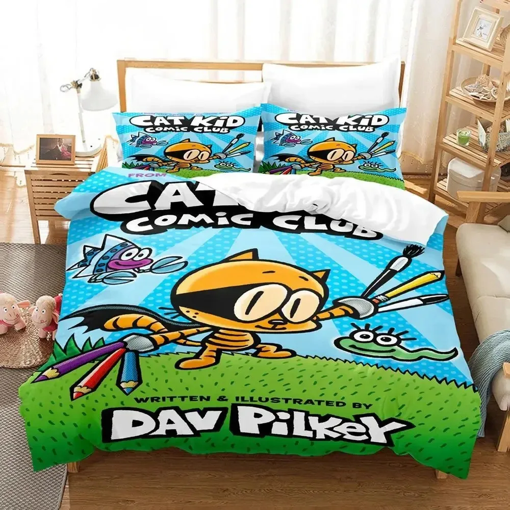 3D Print Cartoon Dog Man Bedding Set Quilt Bed Cover Comforter Duvet Cover Pillow Case 2-3 Pieces Sets Kids Adult Bedroom Decor 4