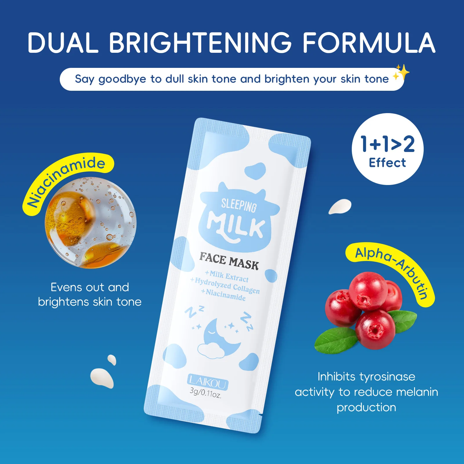 Milk Sleeping Mask Anti Aging Fade Fine Lines Firm Skin Moisturizing Brightening Smooth SkinCare Korean Cosmetics