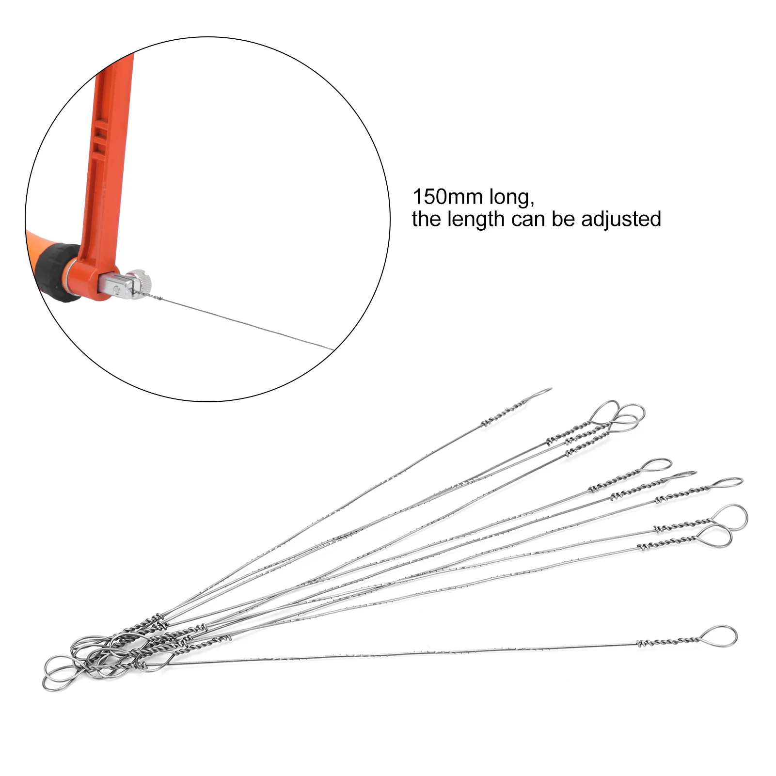 Wire Saw Blade High Carbon Steel Mini Sawing Strips Woodwork Cutting Replacement 150mm