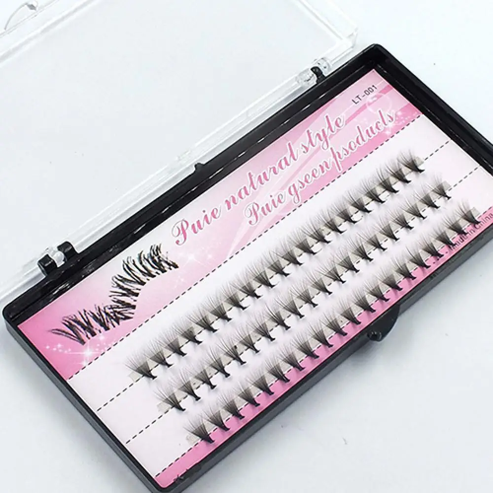 False Eyelashes Professional Makeup 60 Pcs Clusters Eye Lashes Grafting Fake False Eyelashes