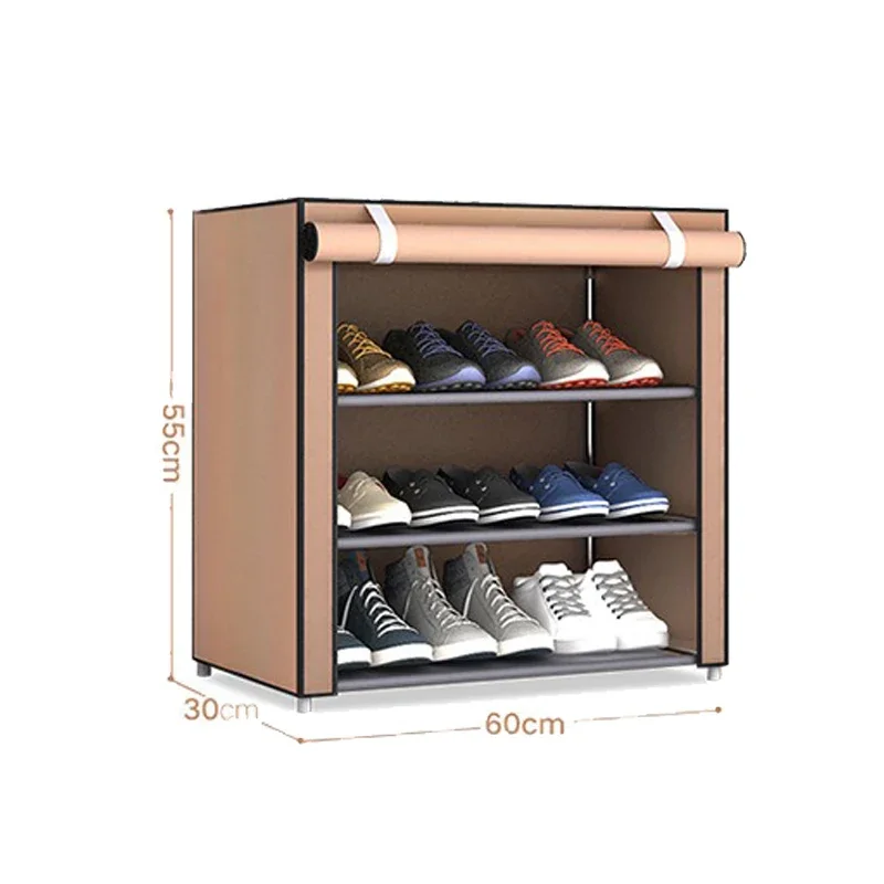 Shoe Rack Fabric Shoe Cabinet Multi-tier Combination Shoe Rack Home Bedroom Living Room Dustproof Storage Dormitory Simple Organizer