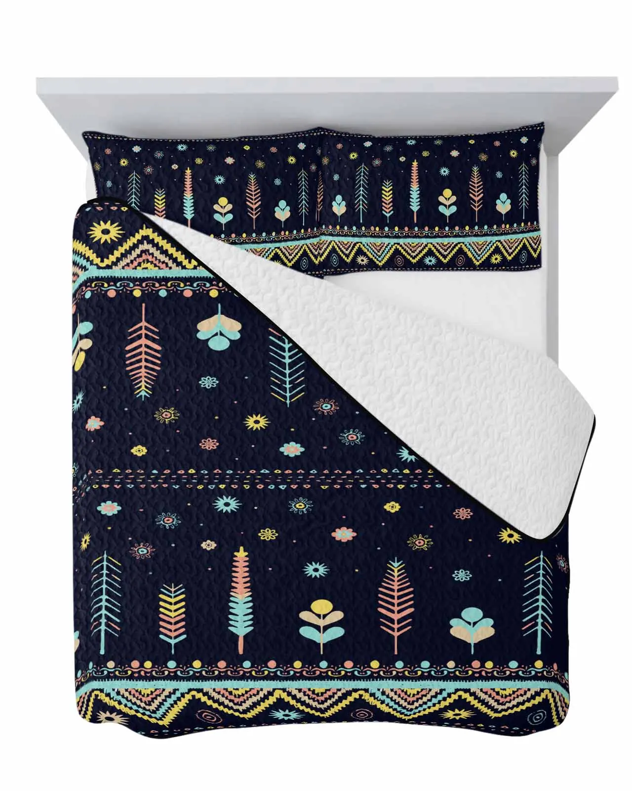 

Летнее охлаждающее одеяло Aztec Navajo с цветами и травой, удобное легкое тонкое одеяло для спальни