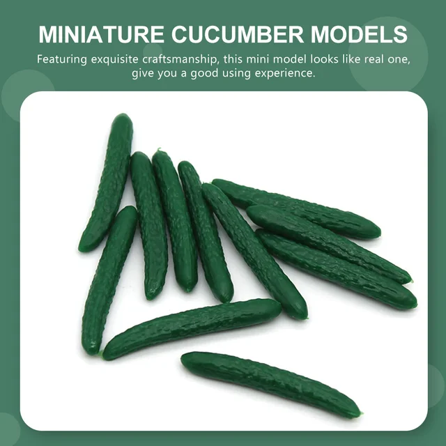 20 Dcs Mini Dekoráció 36 Cm -Es Szimulált Uborka Ház Kellékek Élelmiszer -Színlelt Kézikönyv - Image 2