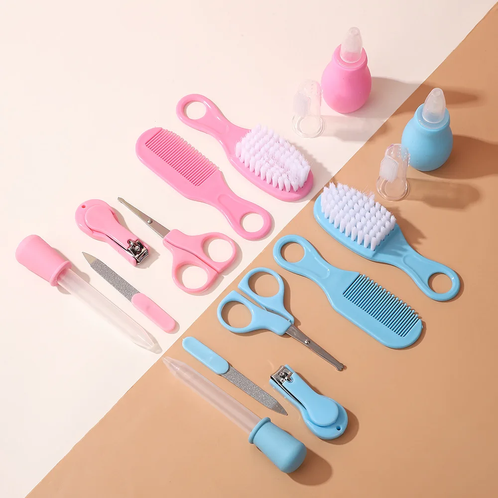 Newborn 8pcs/set Baby Health Care Nail Hair Thermometer Grooming Brush Kit Care Baby Essentials Newborn Material Safety