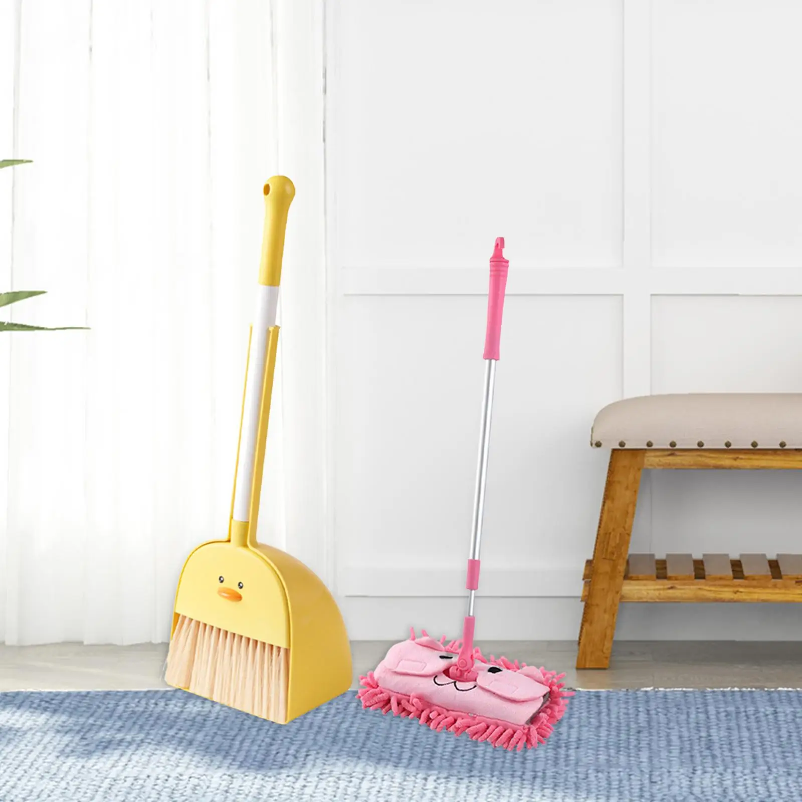 

Mini Broom and Dustpan Mop Set for Kids Kids Cleaning Set for Kindergarten