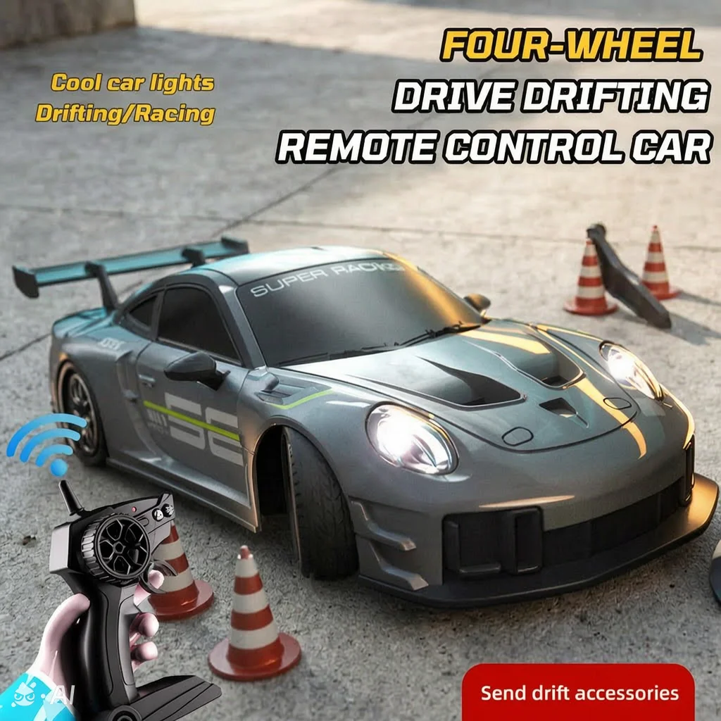 Voiture RC 4x4 Tout Terrain 70km/h - Bleu/Gris/Jaune/Vert
