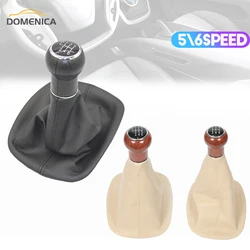 New 5/6 Speed Gear Shift Knob Leather Gaiter Boot Cover Case Skin for Volkswagen VW Passat B5 1998-2004 Car Styling Accessories