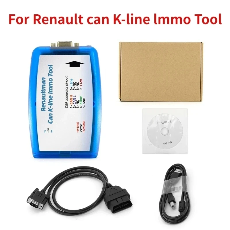 

Инструмент для Диагностики Renault Can/K-line, OBD2 Программатор, чтение/запись