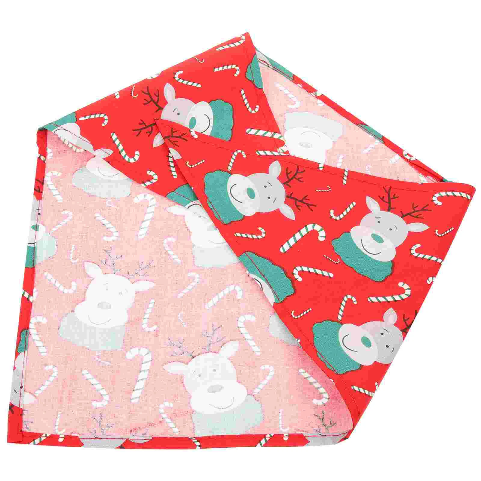 

Merry Christmas Dog Bandana Pet Bib Birthday Decoration for Girl Triangular Towel