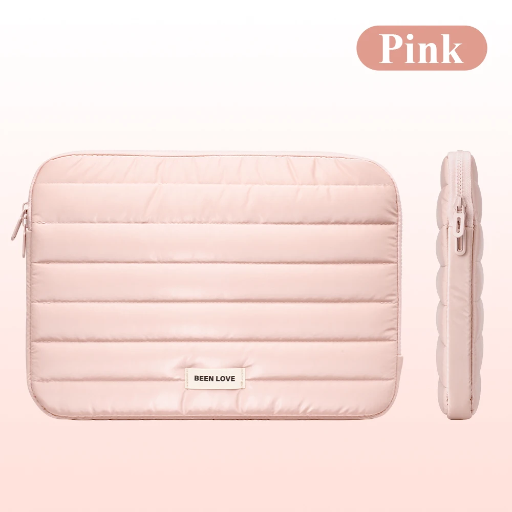 Puffy Laptop Sleeve Cover Bag - Fashionable Soft Case for Tablets and Notebooks