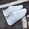 Pu Lace-up New Vulcanized Sneakers Solid Women's Shoes 2024 Hot Sale Round Toe Spring/autumn Dad Shoes Low-heeled Sports 1