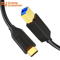 High - Speed USB C to USB B Cable - 10Gbps Data Transfer - 0.9m