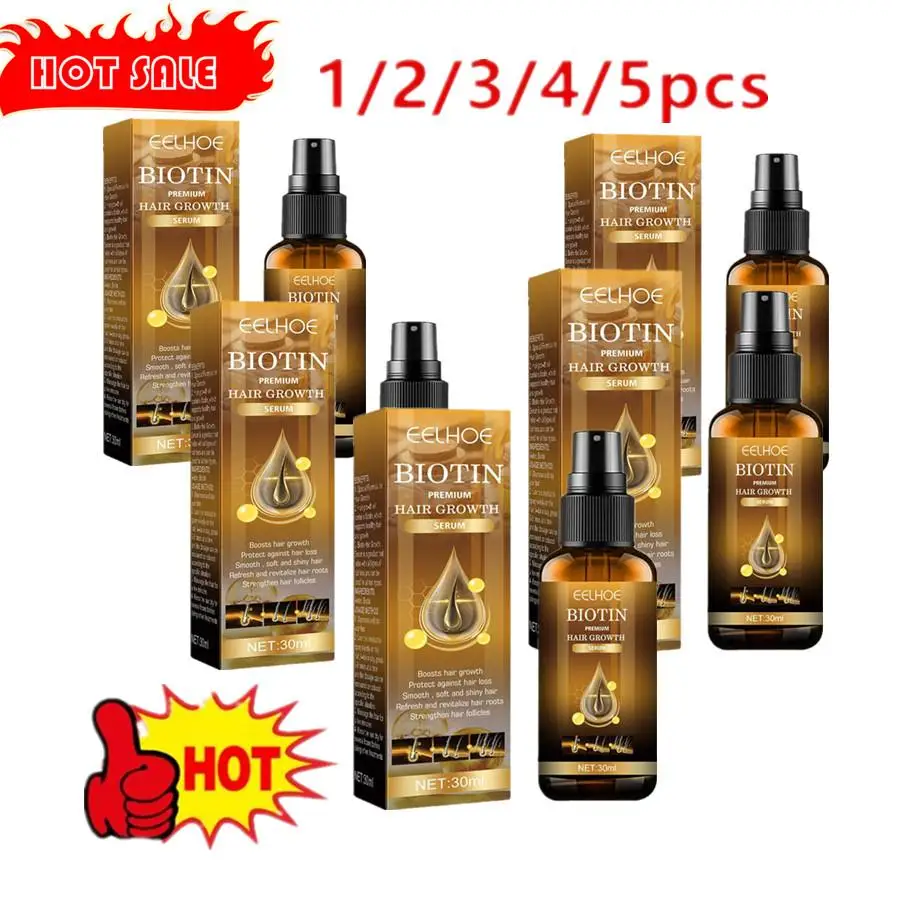 Biotin Fast Products Anti Hair Loss Serum Spray Prevent Baldness Treatment Scalp Beard Beauty Hair Care Product