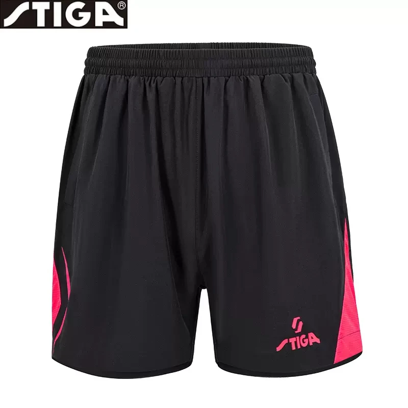 Stiga table tennis shorts new men women sport short sleeve tennis sportswear