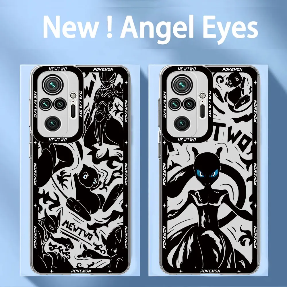 Custodia Pokemon Mewtwo Gengar Per Xiaomi Mi 11 Lite 11T Pro Poco X3 Nfc X3Pro Cover In Silicone Trasparente