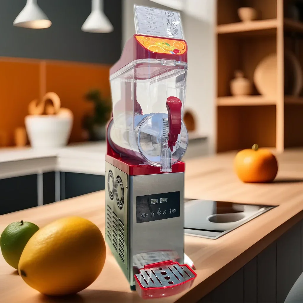 Commercial 3 Tank Beverage Dispenser Electric Cold Drink Machine Stainless Steel Slush Machine