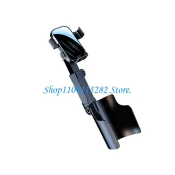Il supporto magnetico per telefono girevole per slot per tazza auto funziona con contenitori per bevande