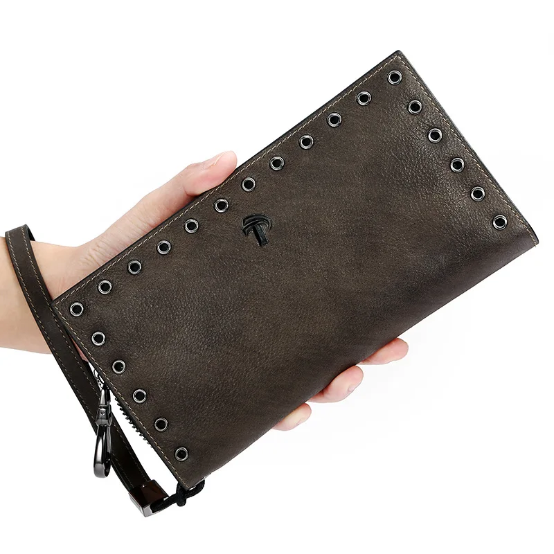 2022 new men's zipper wallet fashion Card holder Coin purses youth tide brand long wallet large capacity leather clutch bag