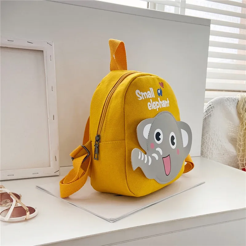 Children\'s Canvas Printed Handheld Backpack Korean Edition Fashionable Boys And Girls Outdoor Travel High Quality Mini Book Bag