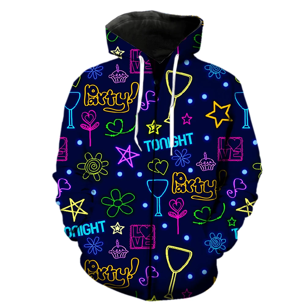 

Luminous Bar Light Men's Zipper Hoodies With Hood Jackets Harajuku 2022 Hot Sale Fashion Oversized Long Sleeve Sweatshirts Teens