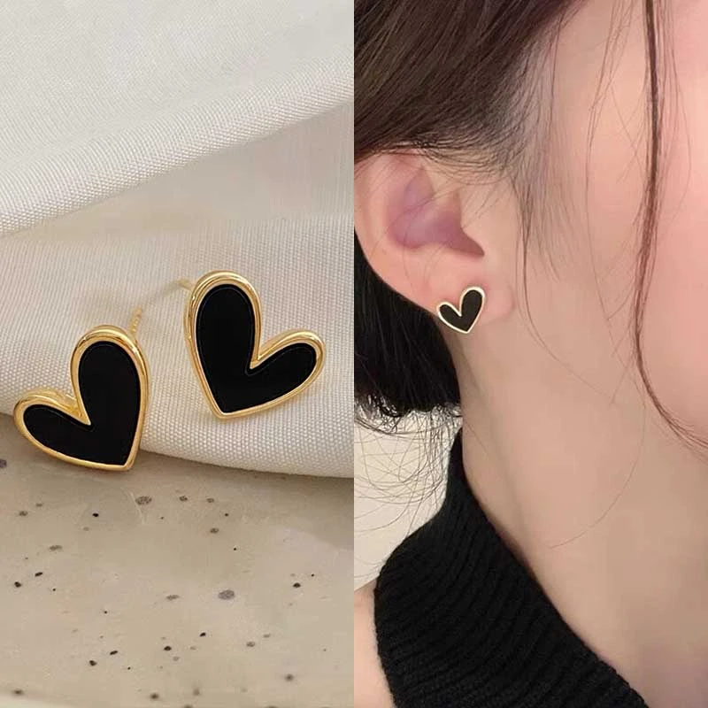 Zircon Rose Gold Stud Earrings Womens Rose Gold Stud Earrings Cute