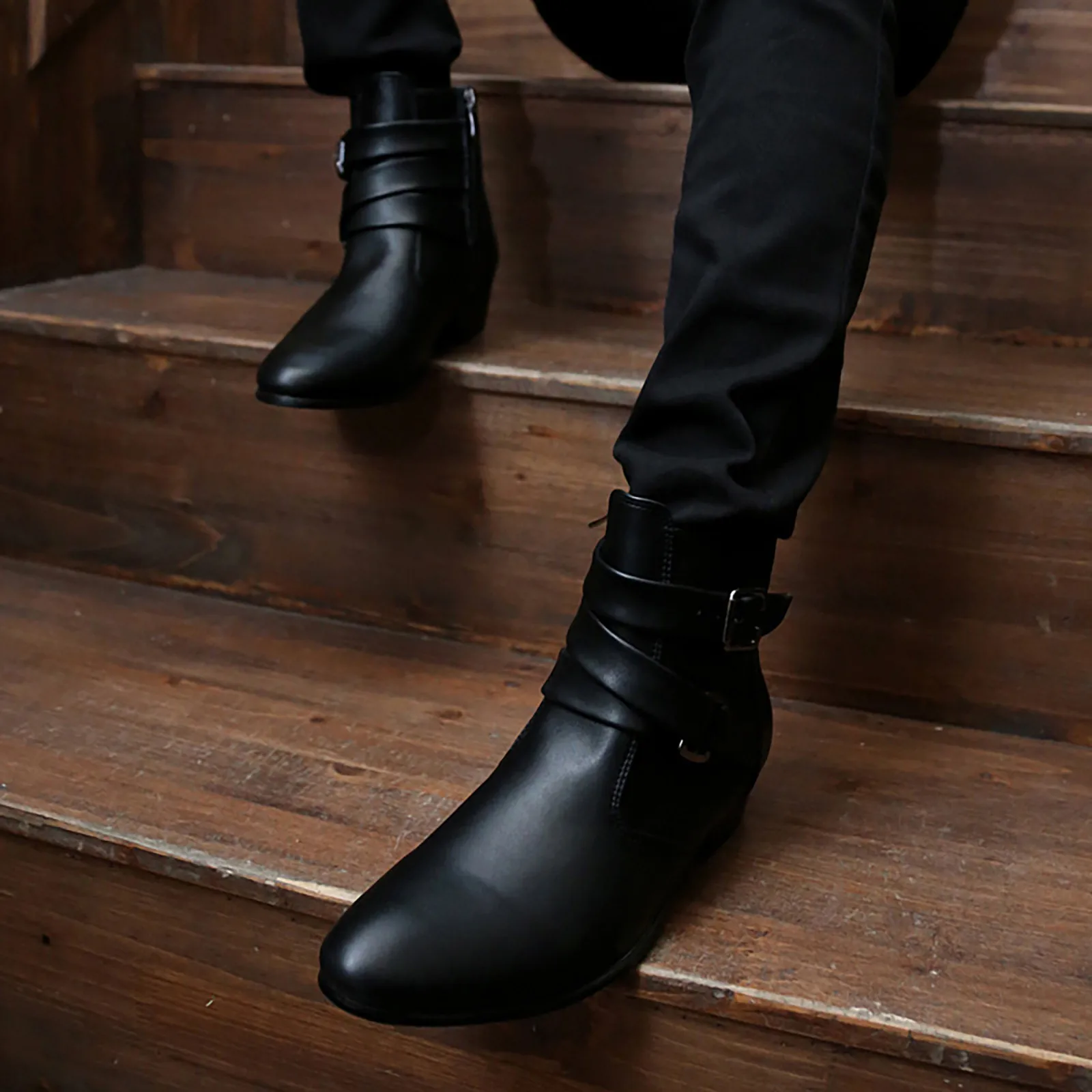 

Мужские ботинки в винтажном стиле, осенне-зимние короткие ботинки челси, мужская обувь, мужские ботинки
